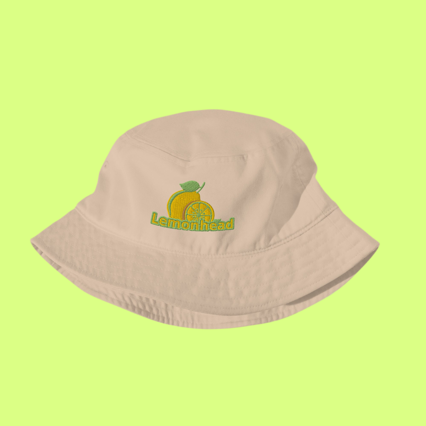 Lemon-head bucket hat