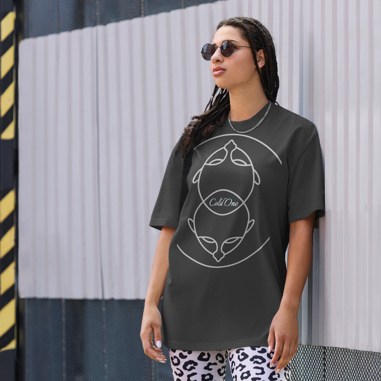 Cold One Oversized faded t-shirt